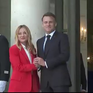 French President Emmanuel Macron and Italian Prime Minister Giorgia Meloni shared a rather awkward and unusual hug right in front of the cameras. The video quickly went viral online.