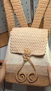 Crochet backpack bag | easy pattern #crochet #backpack #bag #crochetbag #giftideas #handmade