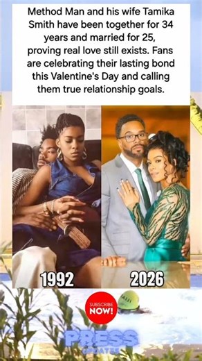 Method Man & Tamika: 34 Years Strong, 25 Years Married – Real Love Wins ❤️🔥 #PaulAnka #heartwarming