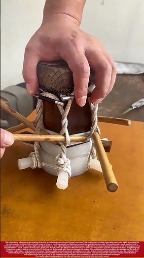 Traditional Craft : Tuning an Erhu with String and Skill
