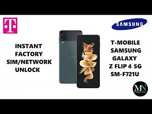 Instantly Factory SIM / Network Unlock T-Mobile Samsung Galaxy Z Flip 4 SM-F721U!