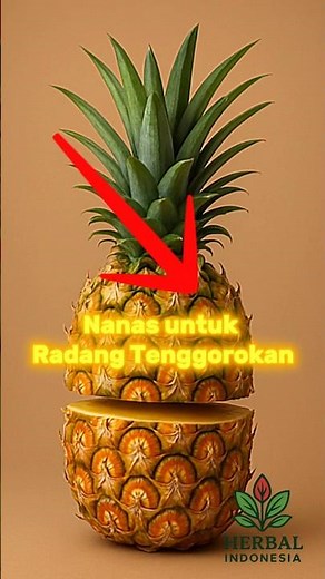 Obat Radang Tenggorokan Alami dari Nanas – Herbal Sederhana tapi Ampuh #shorts