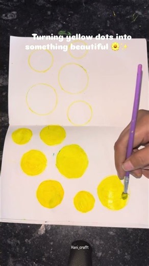 Turning yellow dots into something beautiful 🌼✨