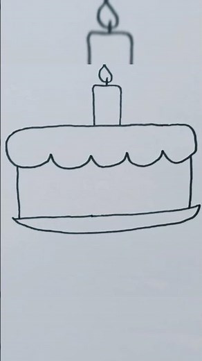 How to Draw a Yummy Cake for Kids! 🍰🎨