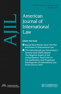American Journal of International Law | Cambridge Core