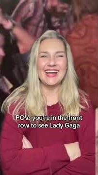 Front Row Seeing Lady Gaga Parody