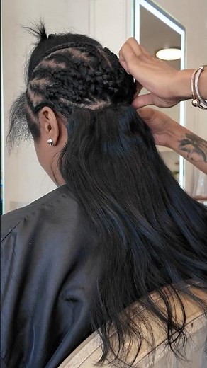 Clip In Hair Extensions/Braided Method #hairextensions #clipins #clipinhair #hair #hairtutorial