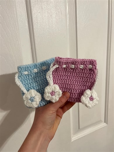 Handmade Crochet Drawstring Pouch - Etsy