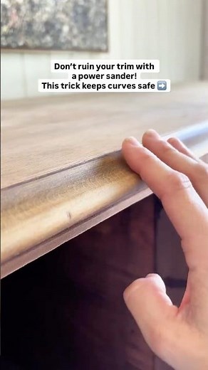 Sanding Curves & Trim Without Damage: Use Foam Pads #sandinghack #diytips