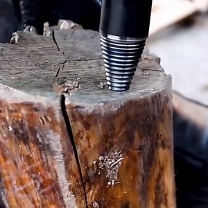 Firewood Drill Bit Wood Splitter, 3 PCS Wood Splitter Drill Bit 32mm Removable Wood Splitting Log Splitter Drill Bit Heavy Duty Electric Cordless Drills Screw Cone 1/4" Impact Driver