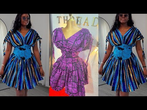 How to make a Ruched Shoulder Dress with Basque Waist