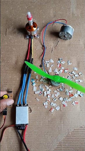 Generating Electricity Using DC Motor from a BLDC Motor