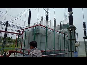 Transformer की water cooling. 200 MVA transformer. water cooling of transformer