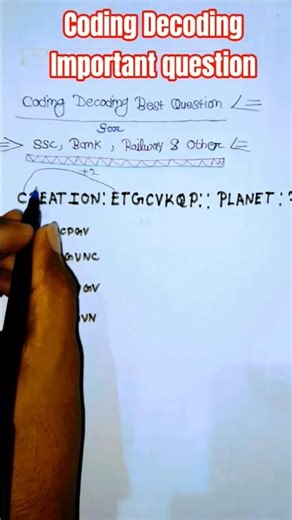 🫢💯coding Decoding tricks✅✅||#cgl #reasoning #shorts #shortsfeed