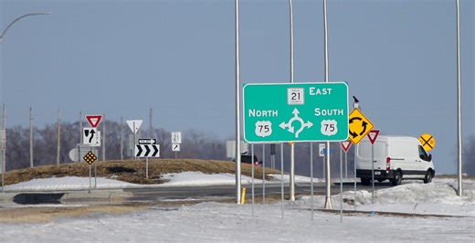 Does a northwest Minnesota roundabout hold clues about what to expect on Highway 2 near Grand Forks?