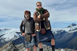 Sam Heughan Goes “Commando” in the ‘Men in Kilts’ Season 2 Premiere