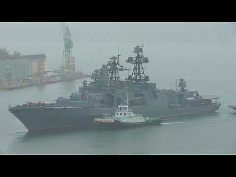 ロシア海軍 ウダロイ級駆逐艦アドミラル・トリブツ(564) 舞鶴港入港 海上自衛隊 舞鶴地方隊 Udaloy class destroyer Russian Navy