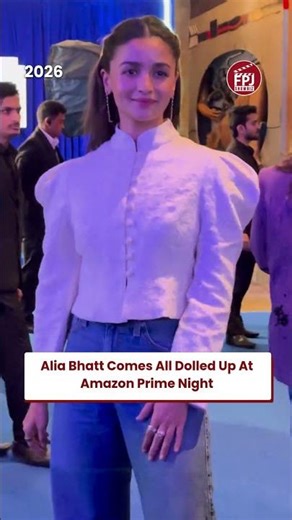 #aliabhatt Slays in a Chic Ensemble for Amazon Prime Video’s 2026 Mega Slate Launch