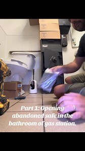 Opening abandoned safe in the bathroom of gas station. #safeopening #abandoned #gasstation #mystery #treasure | Vault Cracker