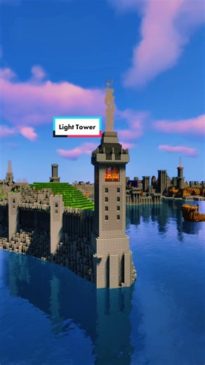 Exploring the Northern Light Tower in Rivercourt - Minecraft Castle Adventure