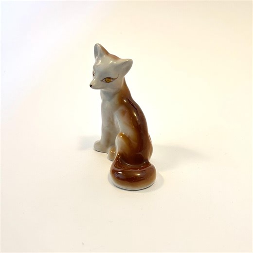 Soviet Vintage Porcelain Fox Figurine | USSR Animal Figure | 1970s Collectible Animal Decor - Etsy