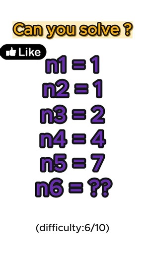 Mathematical Sequence difficulty 8/10, day 26#iq #mathsequence #puzzle#braintest#iqtest#logicpuzzle