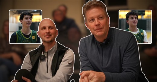 Rival coaches Phil Martelli and Chris Mooney are just proud dads when their sons take the Collegiate court