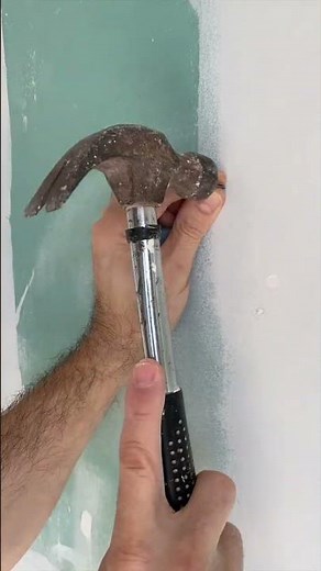 How Drywall Fasteners with a Hammer Work for Hanging Wall Decor 🔥 #drywall
