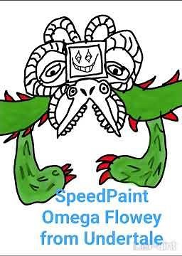 SpeedPaint Omega Flowey from Undertale #undertale #omegaflowey