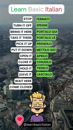 Italian for beginners 🇮🇹 . . . . . . . . . #learnitalian #italianforbeginners #learnbasicitalian #teaching #fblifestyle | Learn Basic Italian