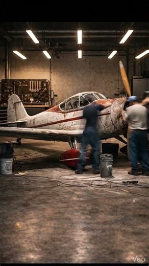 Damaged Vintage Airplane → Fully Restored