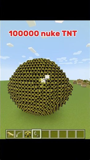 100000 Nuke TNT 🥶 #minecraft #shorts