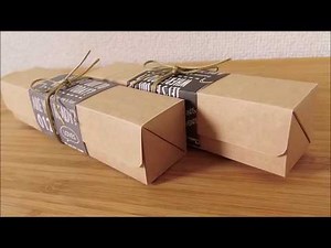 簡単クラフト長方形ボックス