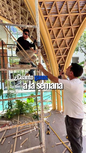 ¿Cuánto gana un colocador de bambú? #arquitectura #inversiones #ecoconstruction