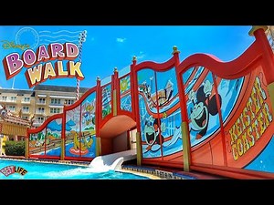 Disney’s Boardwalk Resort! One bedroom DVC Villa-Garden View & Property Tour + Pool & New Waterslide