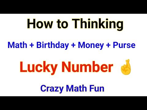 Math Thinking | How to Make Math + Birthday + Money + Purse + Lucky Number | That's Crazy Math