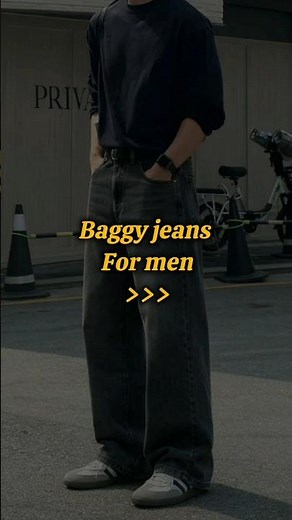 Baggy jeans for men's