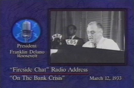 President F. Roosevelt Fireside Chat