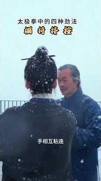 Push hands with the master and feel the four force techniques of 掤 pulling squeezing a