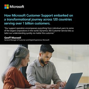 Learn how we boosted first call resolutions by 31%. With a single move to Dynamics 365 Customer Service, we at Microsoft streamlined customer service operations and increased resolution rates. Read now: http://msft.it/6189iyy5x | Microsoft