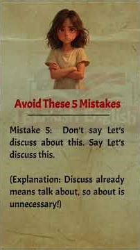 5 Common English Mistakes You Must Avoid || #english #shorts