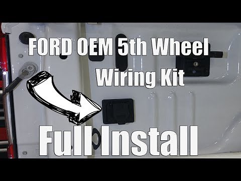 OEM Ford F250 F350 5th Wheel In-Bed Trailer Wiring Harness Installation Part # HC3Z-15A416-A