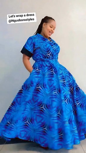 See a beautiful wrap dress! Totally beautiful ❤️ For orders and inquiries kindly whatsapp 0710 627590 | Nguo Bora Styles