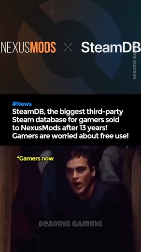 NexusMods buys SteamDB, gamers are worried