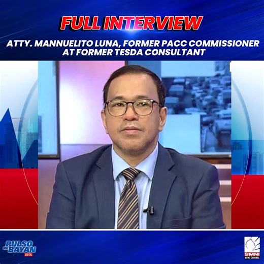 FULL INTERVIEW | Atty. Mannuelito Luna, former PACC commissioner at former TESDA consultant, kaugnay sa impeachment case vs. BBM Visit our YouTube Channel for more updates:👇👇👇 https://www.youtube.com/@pulsongbayan.official | Pulso Ng Bayan Digital