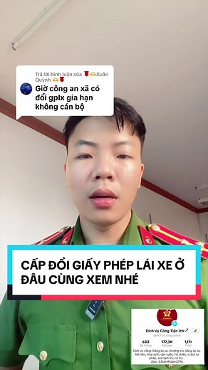 Đổi Giấy Phép Lái Xe Máy & Ô Tô Tại Công An Xã