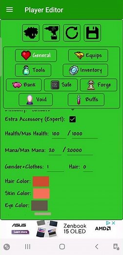 how to make your own custom terraria character