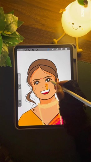 Tracing illustration | easy tutorial #tracing #digitalart #procreate