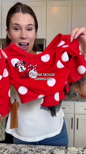 Cute Minnie Mouse Swimsuit for Girls
