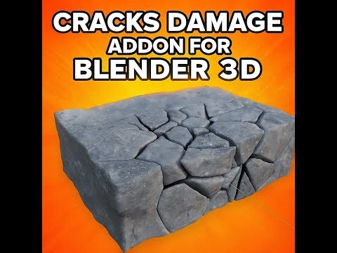 Geometry nodes unwrap for cracked damage in Blender 3d